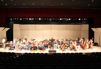 Doug conducting the CSUB orchestra